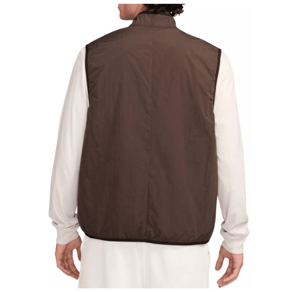 Nike Vest Mens Medium Brown Baroque Tech Woven Utility Lightweight Nylon UPF New - Picture 3 of 12